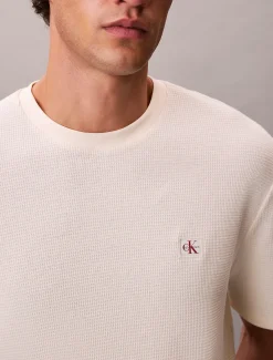 Klassiek T-shirt met wafelstructuur
