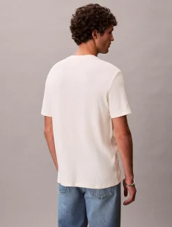 Klassiek T-shirt met wafelstructuur