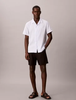 Korte broek van linnenmix