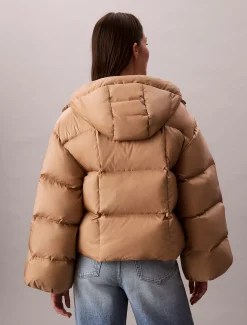 Korte jas van ganzendons