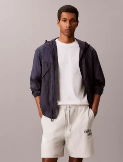 Korte joggingbroek met geborduurd logo