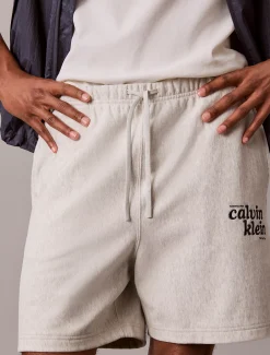 Korte joggingbroek met geborduurd logo