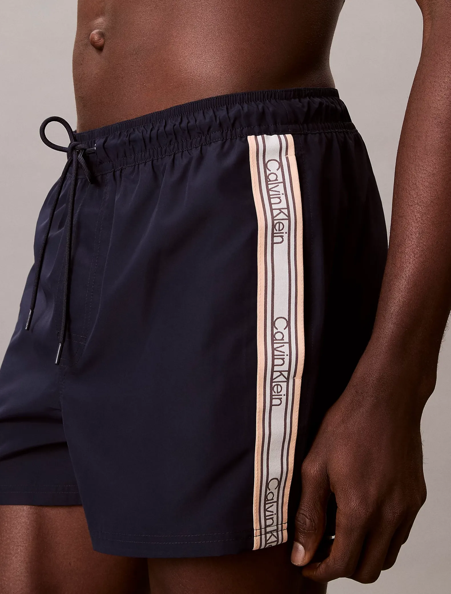 Korte zwemshort met trekkoord - CK Icon