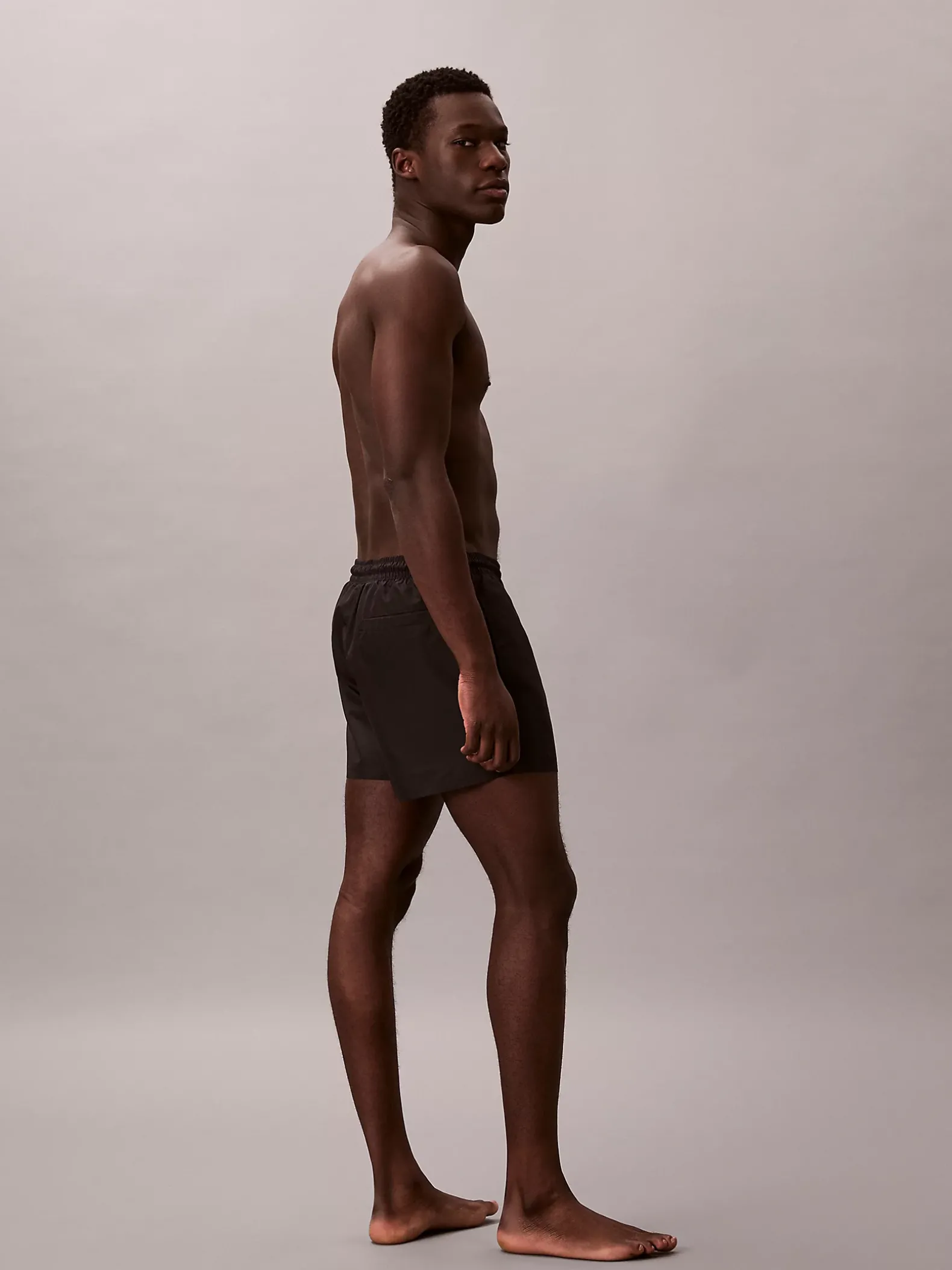Korte zwemshort met trekkoord - CK Monogram