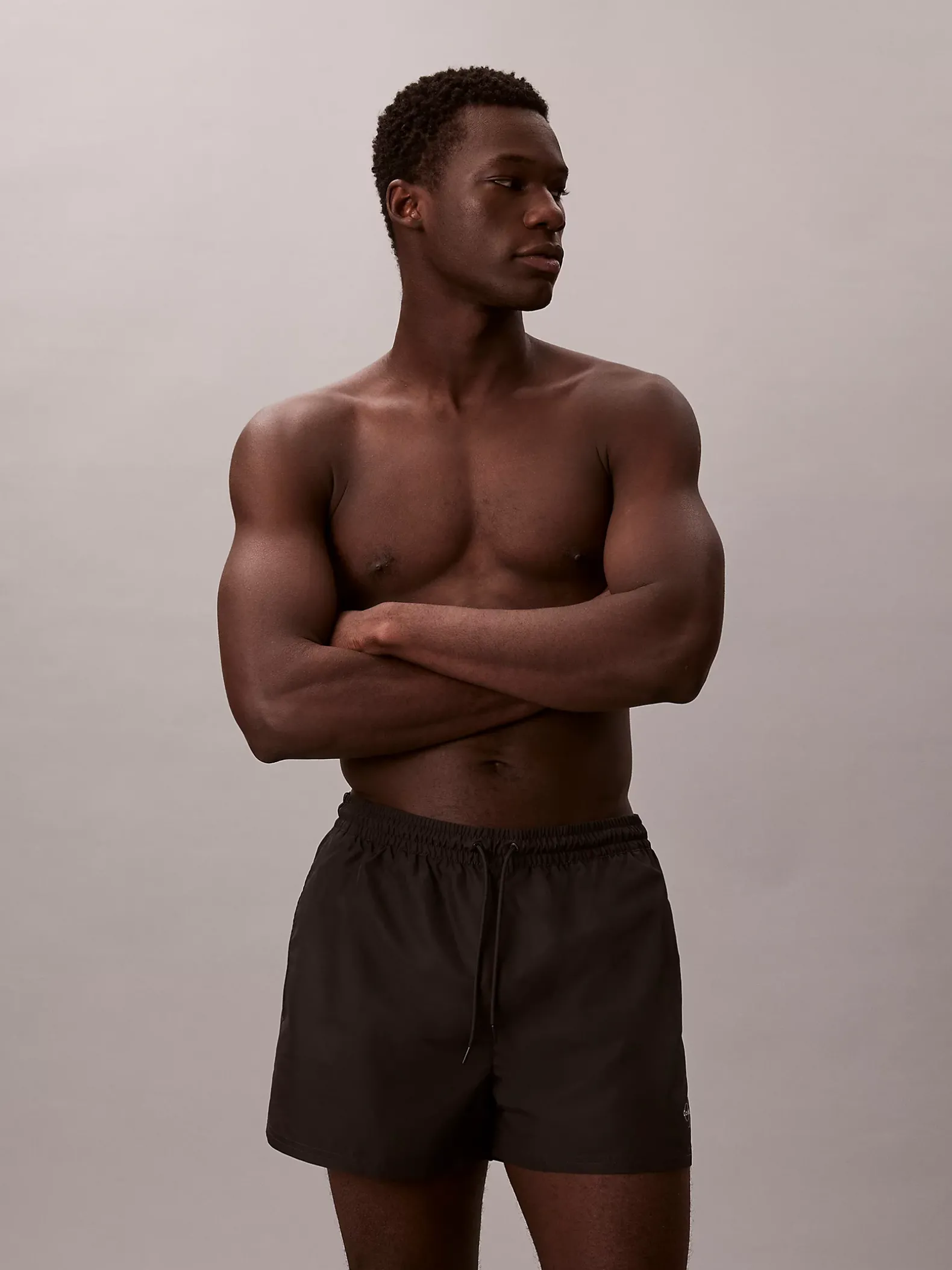 Korte zwemshort met trekkoord - CK Monogram