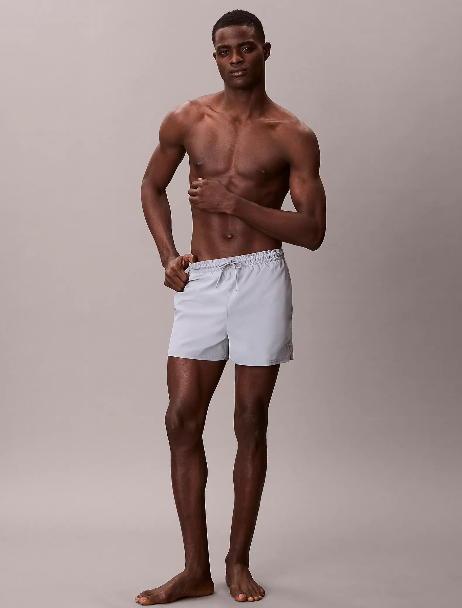 Korte zwemshort met trekkoord - CK Monogram