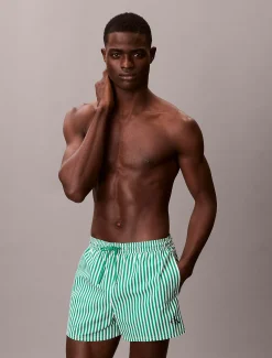 Korte zwemshort met trekkoord - CK Monogram