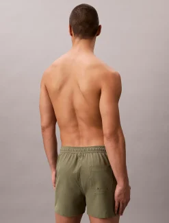 Korte zwemshort met trekkoord - Logo Tape
