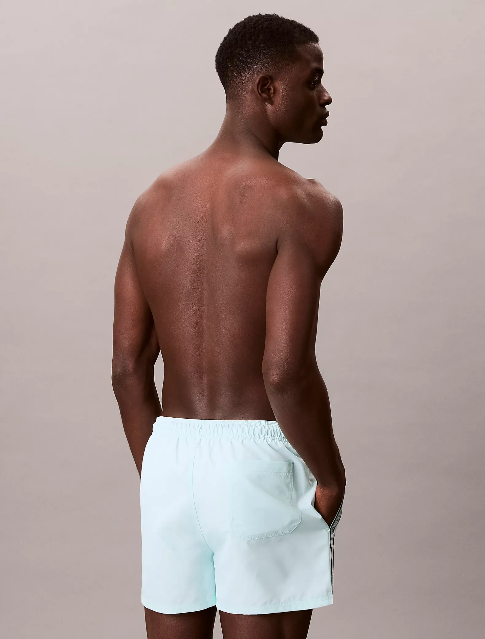 Korte zwemshort met trekkoord - CK Icon