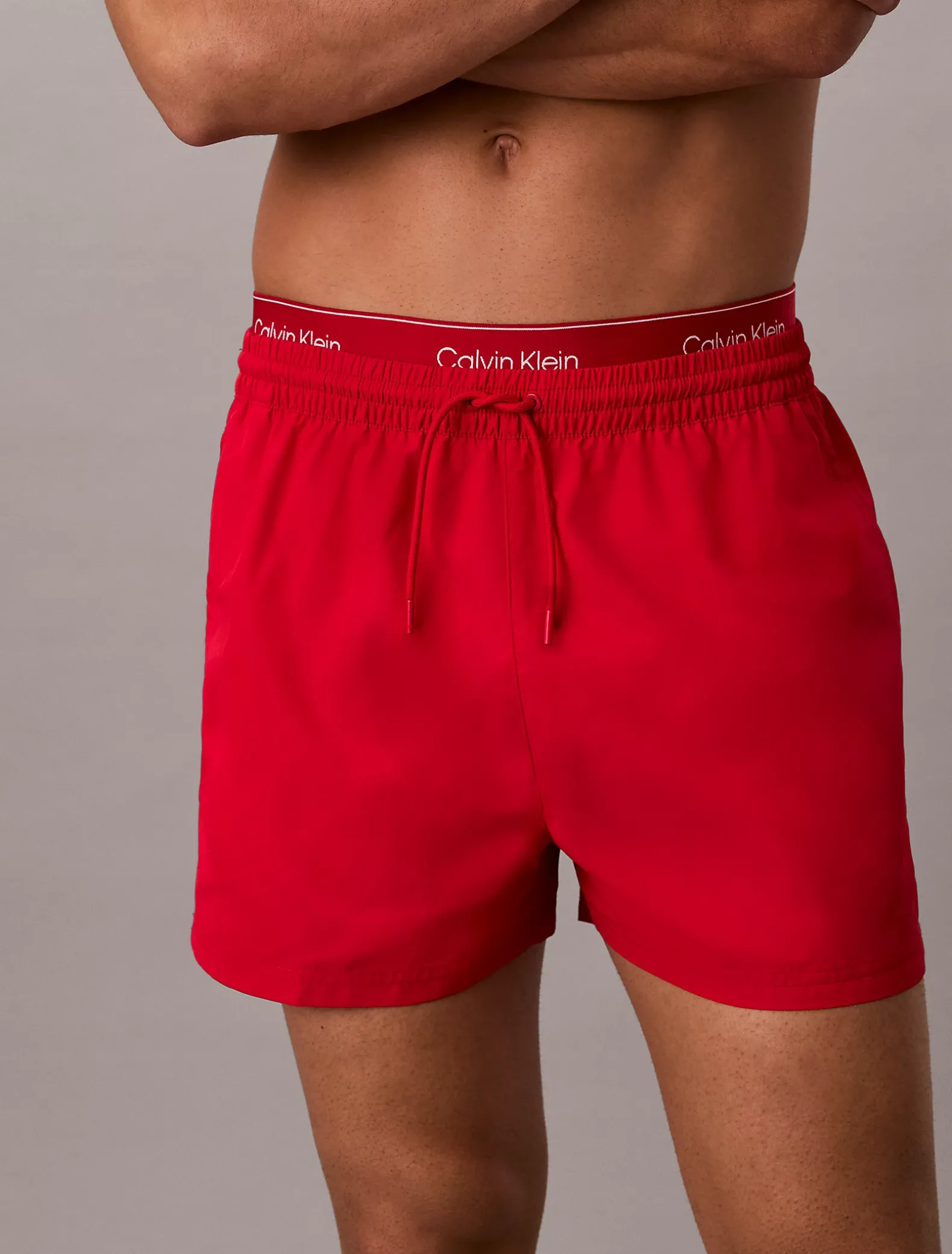 Korte zwemshort met trekkoord - CK Essentials