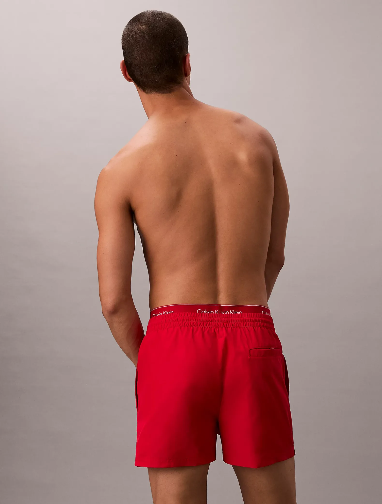 Korte zwemshort met trekkoord - CK Essentials