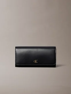 Lange portemonnee met monogram hardware