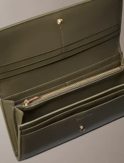 Lange portemonnee met monogram hardware