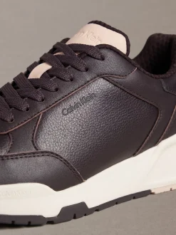 Lederen stevige sneakers in dad-stijl