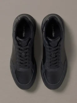 Lederen stevige sneakers in dad-stijl