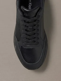 Lederen stevige sneakers in dad-stijl