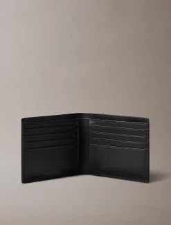 Leren bifold portemonnee