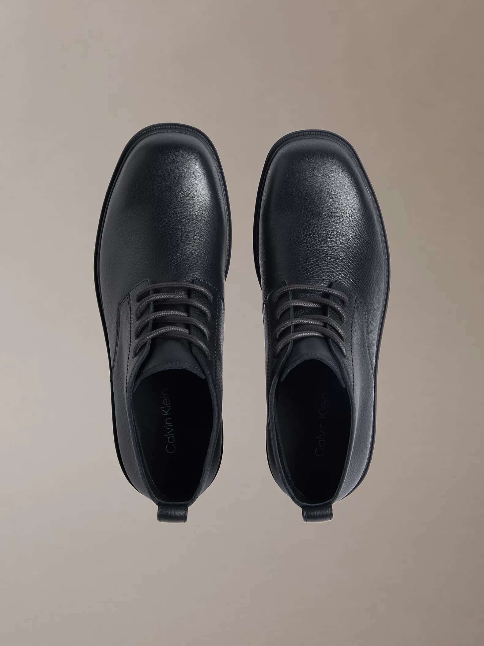 Leren desert boots met grove Airfit®-zool