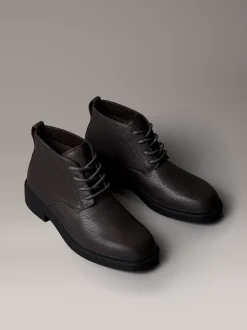 Leren desert boots met grove Airfit®-zool