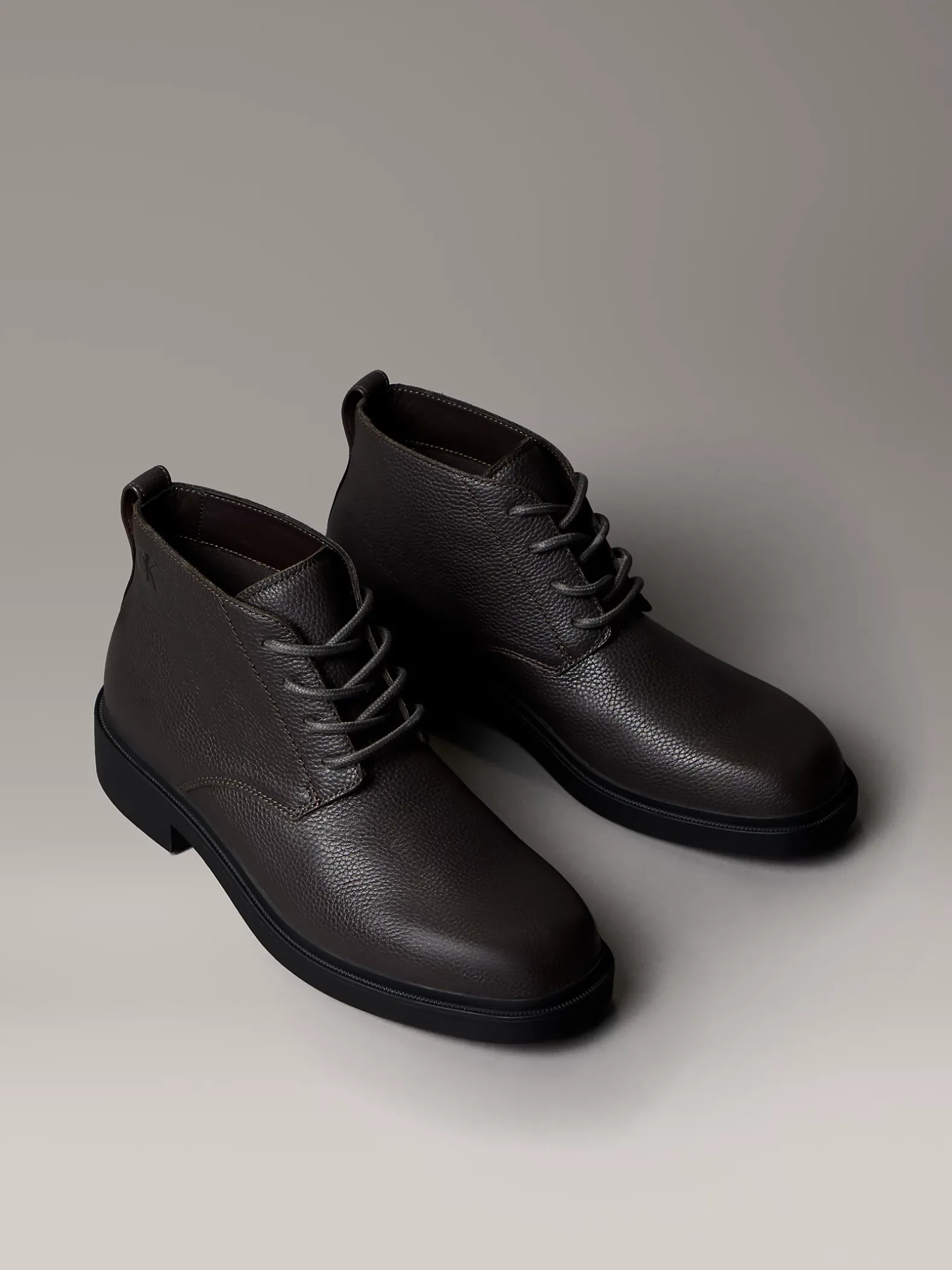 Leren desert boots met grove Airfit®-zool