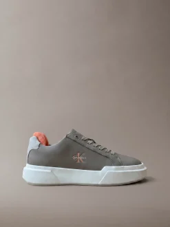 Leren duurzame chunky sneakers met grip