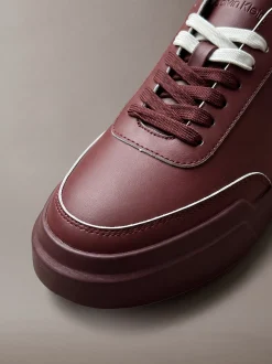 Leren duurzame chunky sneakers met grip