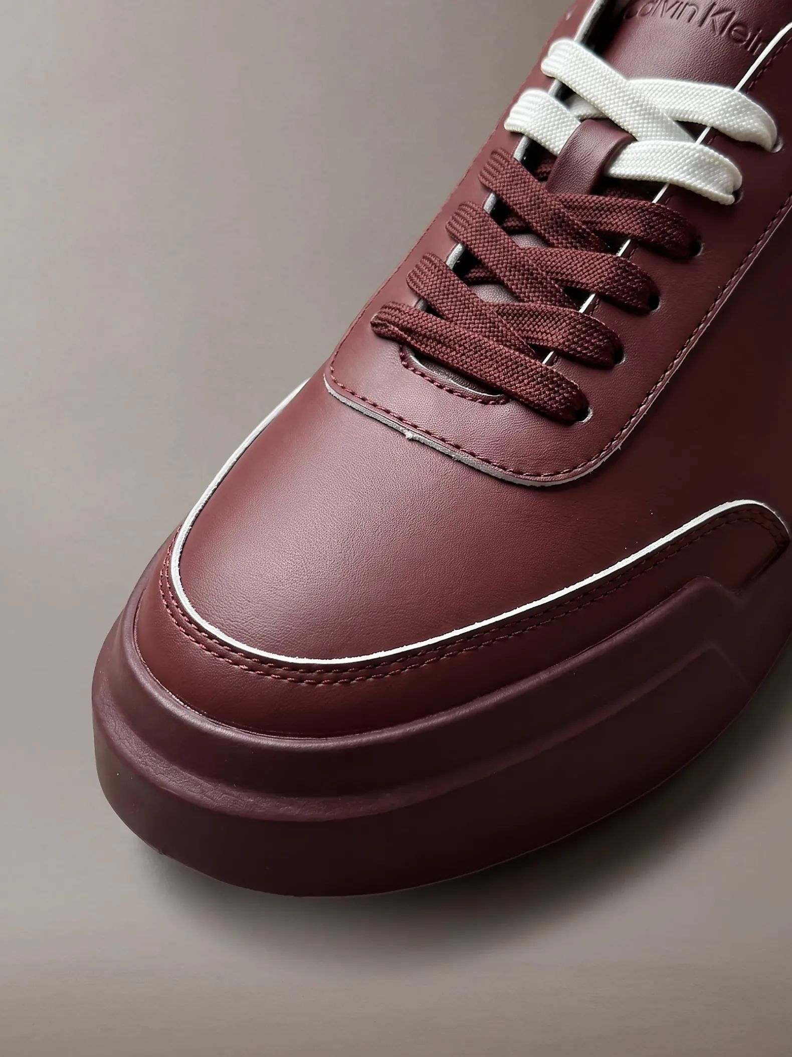 Leren duurzame chunky sneakers met grip