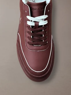 Leren duurzame chunky sneakers met grip