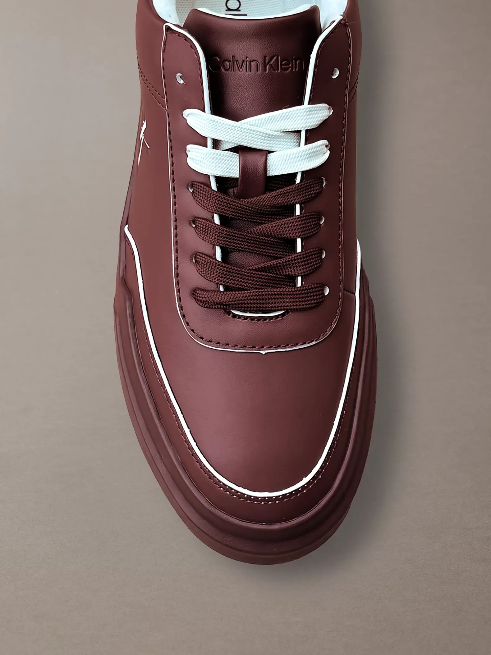 Leren duurzame chunky sneakers met grip
