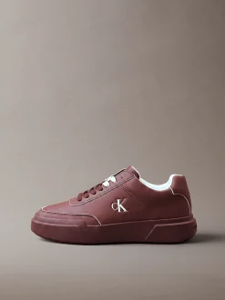 Leren duurzame chunky sneakers met grip