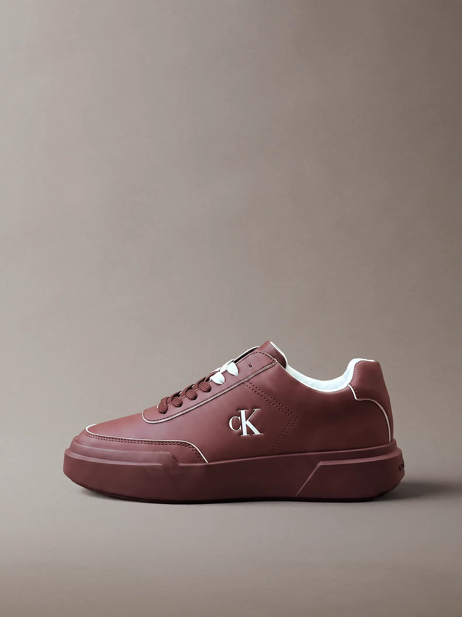Leren duurzame chunky sneakers met grip