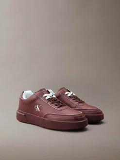 Leren duurzame chunky sneakers met grip