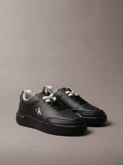Leren duurzame chunky sneakers met grip