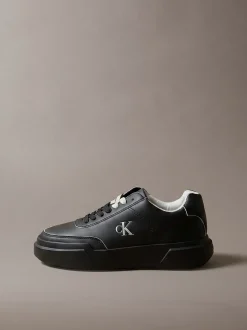 Leren duurzame chunky sneakers met grip