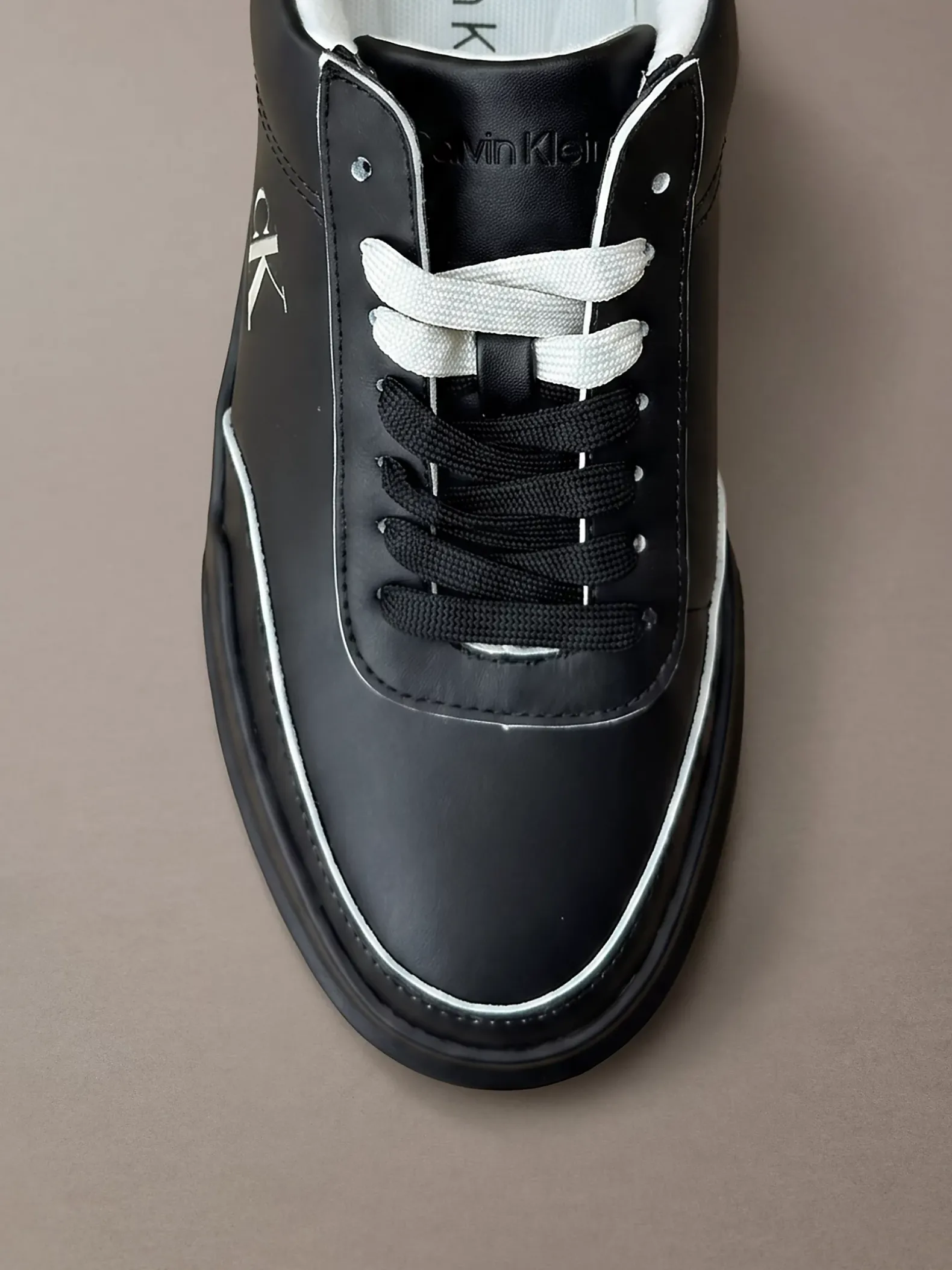 Leren duurzame chunky sneakers met grip