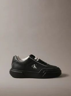 Leren duurzame chunky sneakers met grip