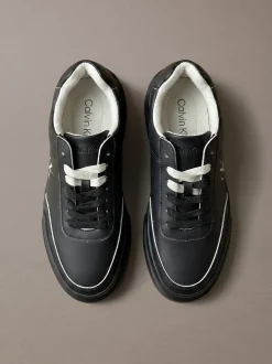 Leren duurzame chunky sneakers met grip
