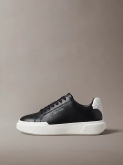 Leren duurzame chunky sneakers met grip