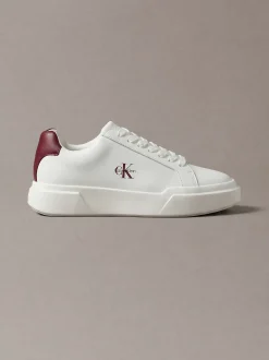 Leren duurzame chunky sneakers met grip