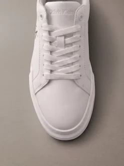 Leren duurzame chunky sneakers met grip