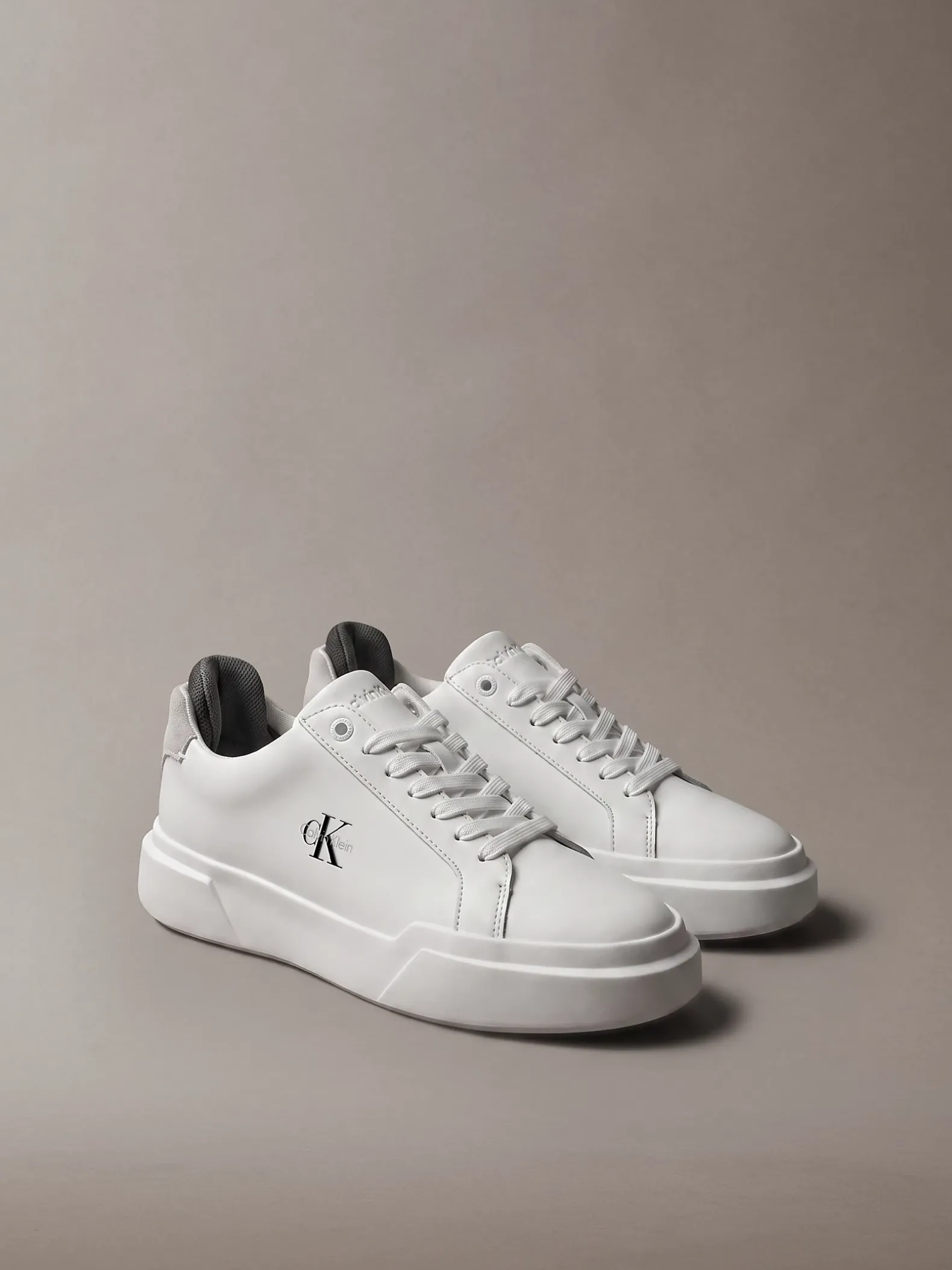 Leren duurzame chunky sneakers met grip