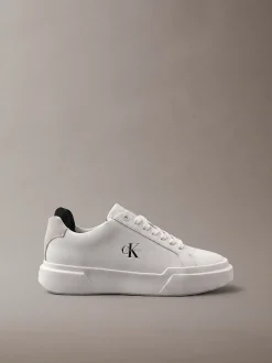 Leren duurzame chunky sneakers met grip
