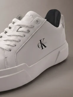 Leren duurzame chunky sneakers met grip