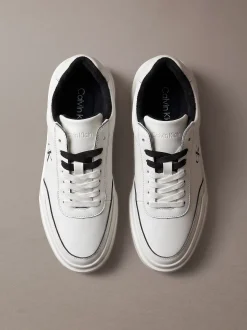 Leren duurzame chunky sneakers met grip
