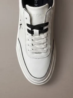 Leren duurzame chunky sneakers met grip