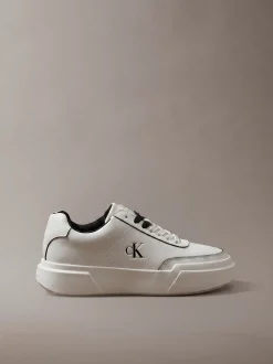 Leren duurzame chunky sneakers met grip