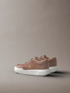 Leren duurzame chunky sneakers met grip