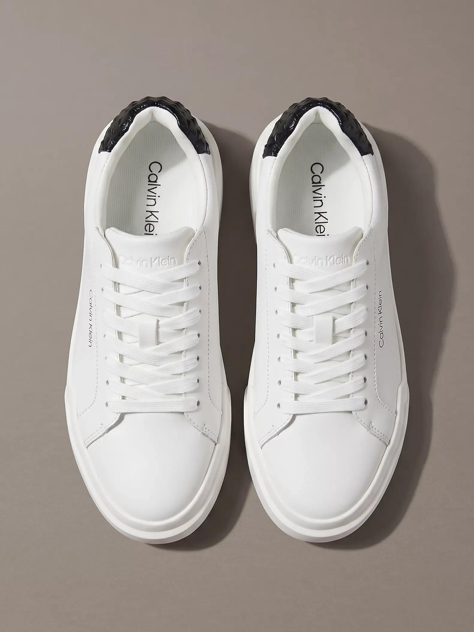 Leren duurzame chunky sneakers met grip