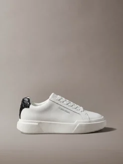 Leren duurzame chunky sneakers met grip