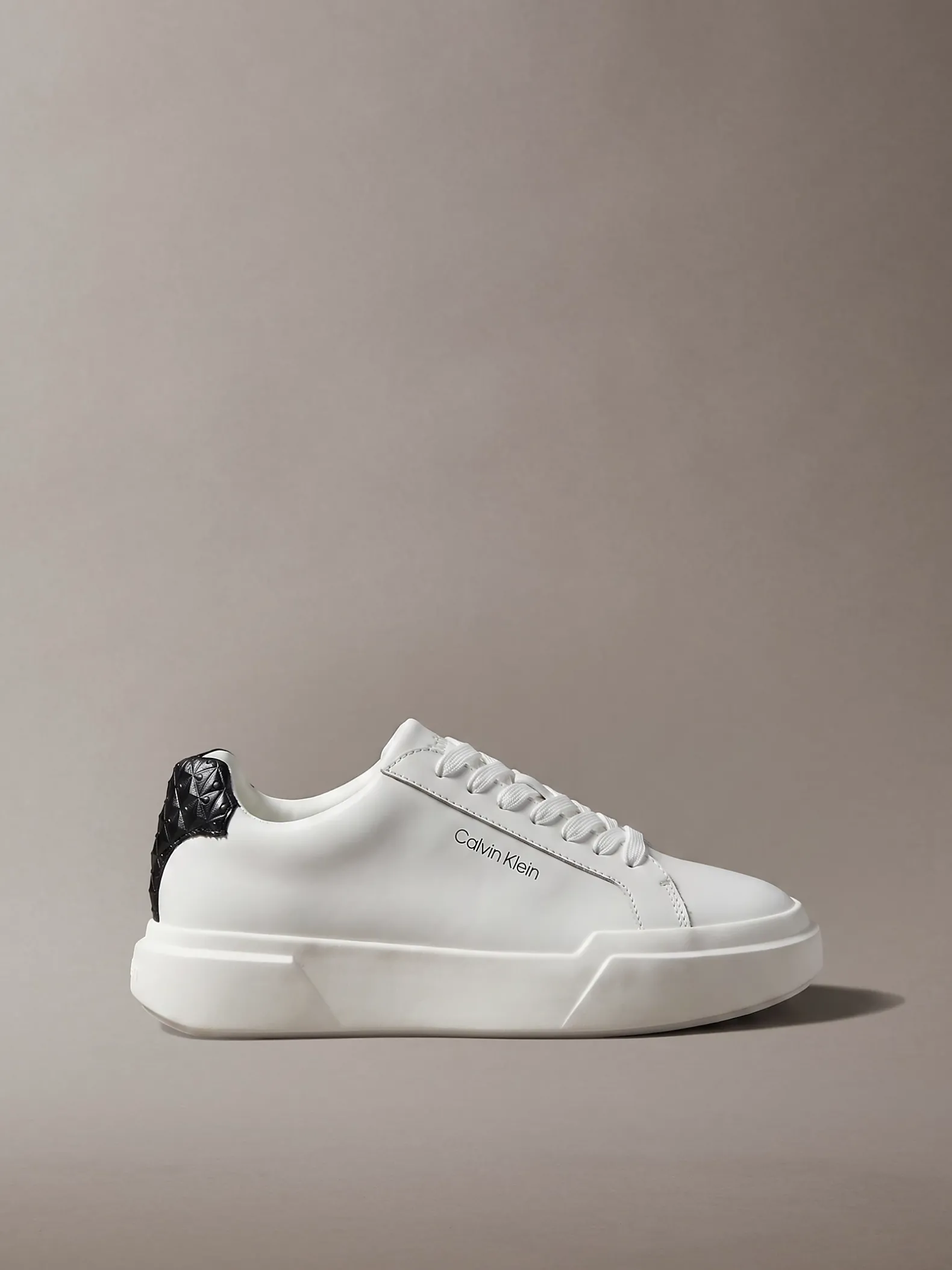 Leren duurzame chunky sneakers met grip